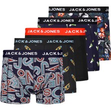 Jack & Jones Desenli 5'li Boxer Paketi