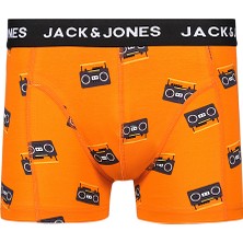 Jack & Jones 3'lü Desenli Boxer Paketi