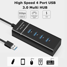 Ancheyn 4 Port USB 3.0 Çoğaltıcı Çoklayıcı Hub Switch Çoklu Cihaz 4360