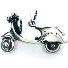 Nisa 925 Ayar Gümüş Motorsiklet Kolye Ucu