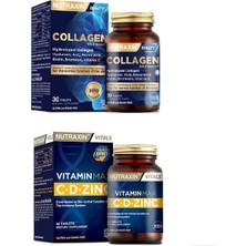 Vitamin Max C-D-Zınc 60 Tablet+Tip 1 ve Tip 3 Hidrolize  30 Tablet
