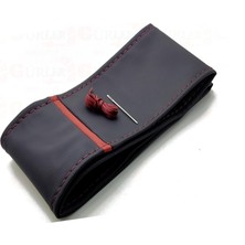 Gürler Oto Kılıf ve Aksesuar Deri Dikmeli Direksiyon Kılıfı Soft Bordo Yüzüklü A+++ Plus