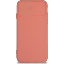 Kılıfmania Apple Iphonese 3 2022 Kapak Kamera Korumalı Sürgülü Renkli Silikon Kılıf - Pudra