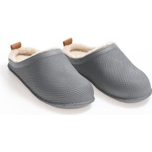 Gezer Lacivert Islak Zemin  Kaydırmaz Taban Kürklü Erkek Günlük Terlik Eva 12464