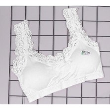 Dondeza Deza Renkli Bambu Pedli Kalın Askılı Dantel Modelli Büstiyer Krop 5022