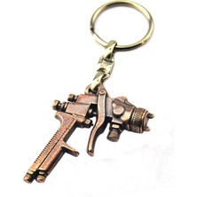 Anahtarlık Sepeti Boya Tabancası Şeklinde Anahtarlık - Bakır Oksit