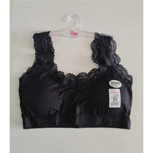 Dondeza Deza Renkli Bambu Pedli Kalın Askılı Dantel Modelli Büstiyer Krop 5022