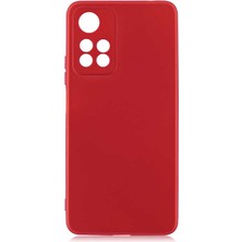 Case 4U Xiaomi Redmi Note 11 Pro Plus 5G Kılıf Klasik Mat Renkli Yumuşak Premier Silikon Kırmızı