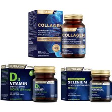 Takviyesi 1050mg 30 Tablet + Selenyum Takviyesi 100 Mcg 100 Tablet + D3 Vitamini 120 Tablet