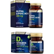 Alfa Lipoik Asit 200 Mg 60 Tablet + D3 Vitamini 120 Tablet