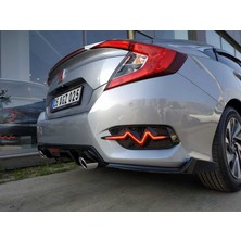Çmk Honda Civic Fc5 2016-2020 Ritim Dizayn Arka Sis Ledi Kırmızı