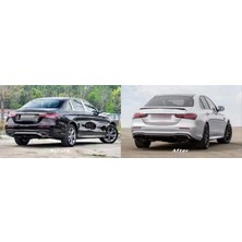 Çmk Mercedes W213 E Serisi 2021+ E63 Difüzör Ve Siyah Egzoz Seti (Amg Sedan)