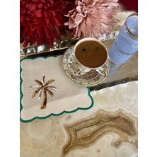 Ladies Design Palmiye Desen 4'lü Peçete