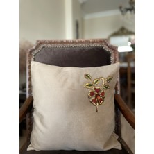 Ladies Design Çiçek Desen Kırlent Kılıfı