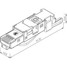 Weidmuller Weidmüller Profinet Konnektör RJ45 Metal Gövde 1963600000