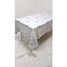 Finezza Müge Lüx Jakar Kumaş Gri Masa Örtüsü  Dikdörtgen 160x220 cm - 1085