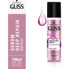 Gliss Serum Deep Repair Onarıcı Sıvı Saç Bakım Kremi - Protein Kompleksi ve Hint İnciri ile 200 ml