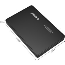 Orıco 2588US3-BK USB 3.0 Harici Hard Disk Kutusu, Uasp Destekli, Siyah