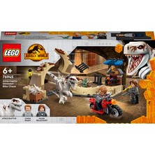 LEGO Jurassic World Atrociraptor Dinozor: Motosiklet Takibi 76945 - 6 Yaş ve Üzeri Çocuklar Için Oyuncak Yapım Seti (169 Parça)