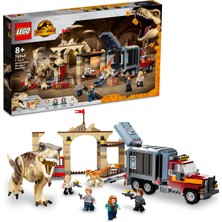 LEGO® Jurassic World# T. rex ve Atrociraptor Dinozor Kaçışı 76948 - 8 Yaş ve Üzeri Çocuklar için Oyuncak Yapım Seti (466 Parça)