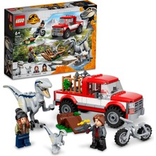 LEGO Jurassic World# Blue ve Beta Velociraptor Yakalama 76946 - 6 Yaş ve Üzeri Çocuklar için Dinozor Oyuncağı Yapım Seti (181 Parça)