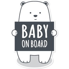 Baluna Baby On Board Ayıcık Araba Sticker