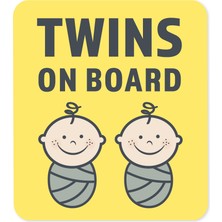 Baluna Twins On Board Araba Sticker