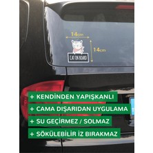 Baluna Cat On Board Araba Sticker