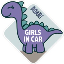 Baluna Girls In Car Dino Araba Sticker