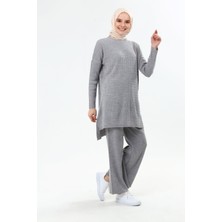 İlmek Kadın Saç Örgülü Pantolon & Tunik Ikili Takım 4278