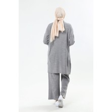 İlmek Kadın Saç Örgülü Pantolon & Tunik Ikili Takım 4278
