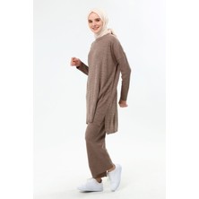 İlmek Kadın Saç Örgülü Pantolon & Tunik Ikili Takım 4278