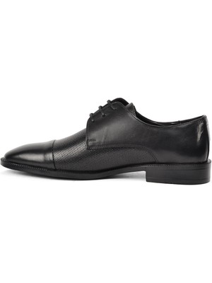 Pierre Cardin Siyah Hakiki Deri Erkek Klasik Ayakkabı