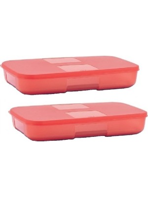 Tupperware Melek Kap 2'li 650 ml Saklama Servis Kabı Hsgl