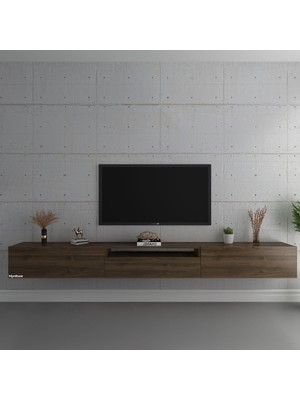 Myniture Duvara Monte Tv Sehpası Ceviz S6109-2