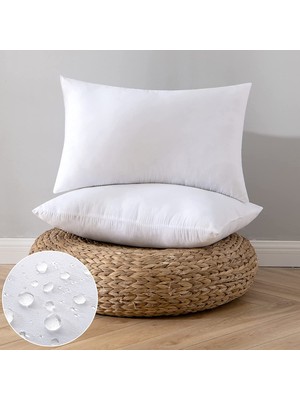 Iz Concept 2li Set Smooth Kirlent Iç Yastığı 35X45 cm Antibakteriyel Silikon Dolgulu - 35X45 Throw Pillow 2 Pack