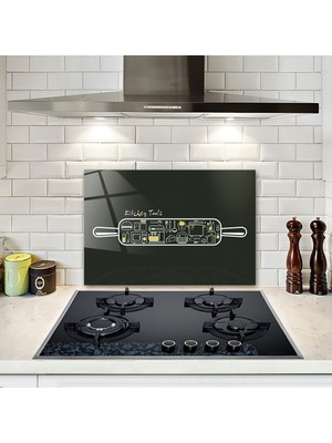 Decorita Cam Ocak Arkası Koruyucu | Kitchen Tools - Mutfak Gereçleri | 40cm X 60cm