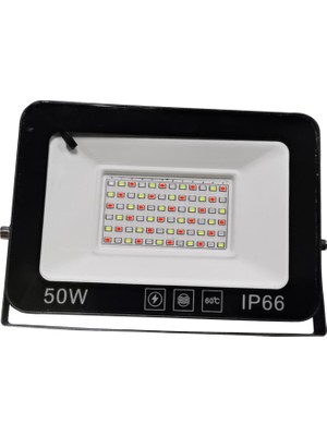 Remiel Rgb LED Sel Işık Lambası Renk Değiştirme W / Uzaktan Floodlight Su Geçirmez 50 W (Yurt Dışından)