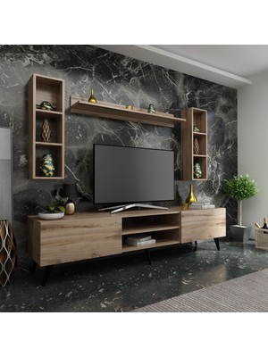 Myniture Ideal Tv Ünitesi + Duvar Rafı Q7009-3 Çırağan