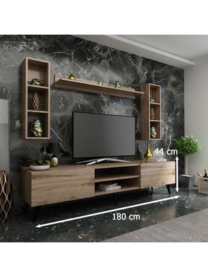 Myniture Ideal Tv Ünitesi + Duvar Rafı Q7009-3 Çırağan