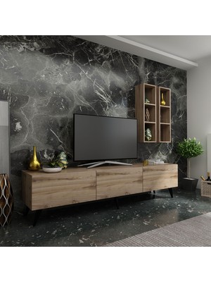 Myniture Ideal Tv Ünitesi + Duvar Rafı Q7003-3 Çırağan