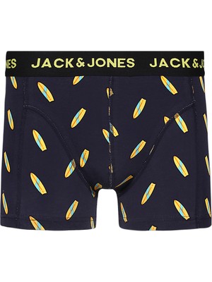 Jack & Jones 3'lü Desenli Boxer Paketi