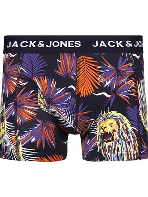 Jack & Jones 3'lü Desenli Boxer Paketi