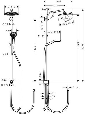 Hansgrohe Logis ve Crometta S240 Duş Seti