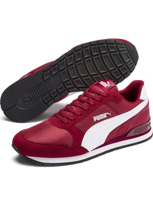 Puma Erkek Günlük Ayakkabı Kırmızı St Runner V2 Mesh 36681107