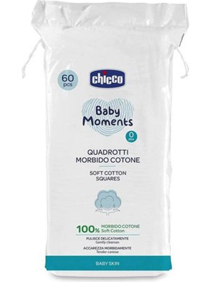 Chicco Baby Moments Yumuşak Pamuk 60 Adet 0 Ay+ Bebeğinizin Hassas Cildine Özel Bakım