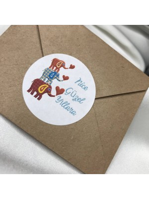 Casalinghi Filli Nice Güzel Yıllara Etiketi 4 cm - 33 Adet