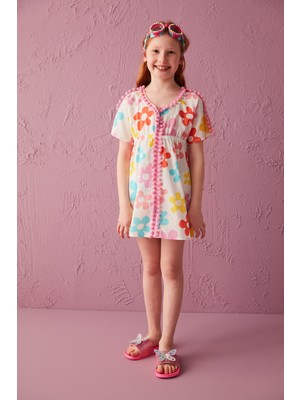 Penti Kız Çocuk Colorful Daisy Kaftan