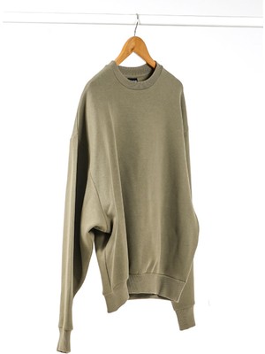 Jahr Marc Haki Renk Basic Oversize Kadın Sweatshirt