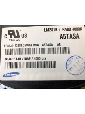 Samsung 12 Volt Siyah Alüminyum Kasalı Samsung LED Line 6500 Kelvin (Beyaz Işık ) Fişe Tak Çalıştır Hazır Halde